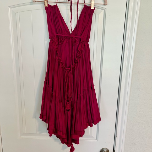 Free People | 100 Days of Shine Raspberry | Mini Dress - Picture 4 of 6